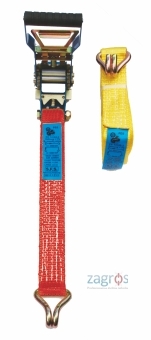 Dvodelni privezovalni trakovi z POWER dolgo vlečno ragljo, s koničnima kavljema STF 750 daN